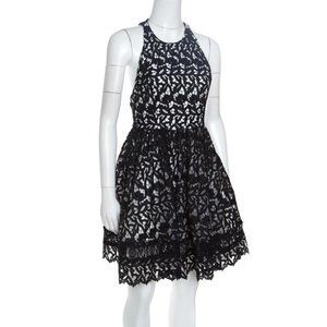 Alice + Olivia Black Lace Mariel Dress, Size 4